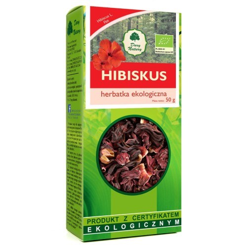 Dary Natury Hibiscus baksida näringsfakta