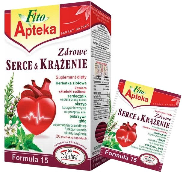 Fito Apteka F15 Healthy Heart & Circulation Tea framsida