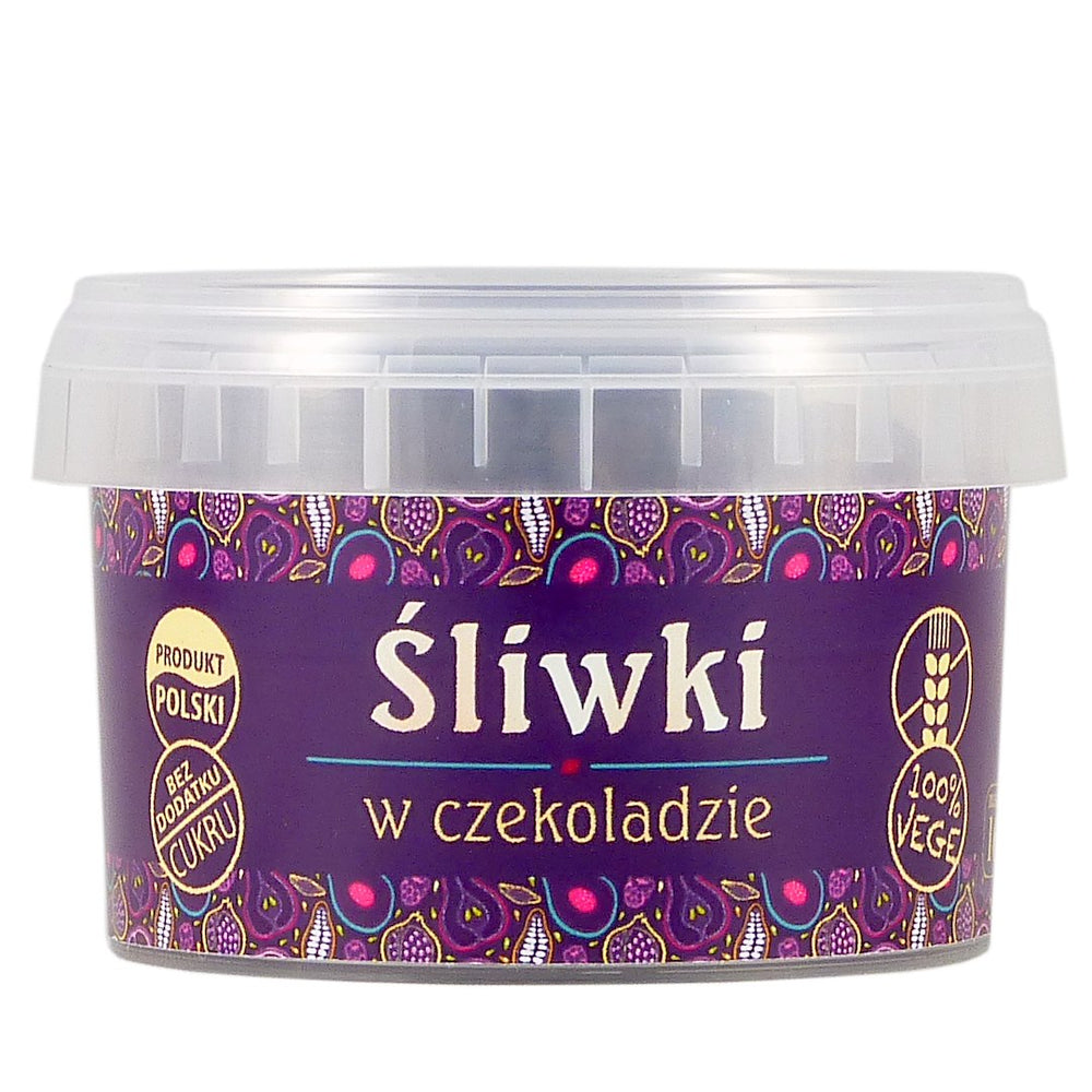 Pięć Przemian Plums In Sugar-Free Chocolate baksida