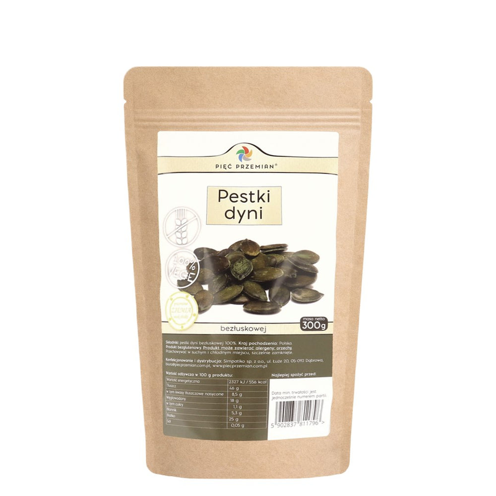 Pięć Przemian Hulled Pumpkin Seeds framsida
