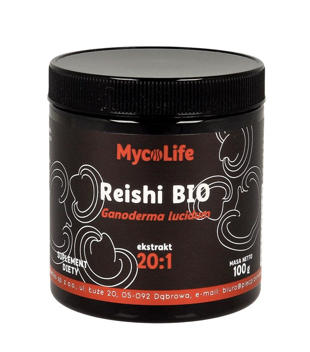 MycoLife - Reishi-sieni BIO-uute 20:1 100g MYCOLIFE