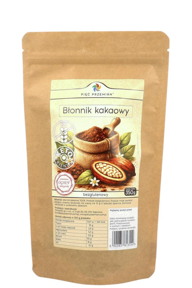 Pięć Przemian Cocoa Fiber baksida näringsfakta