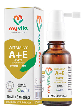 Myvita Vitamin A+E Forte 30ml framsida