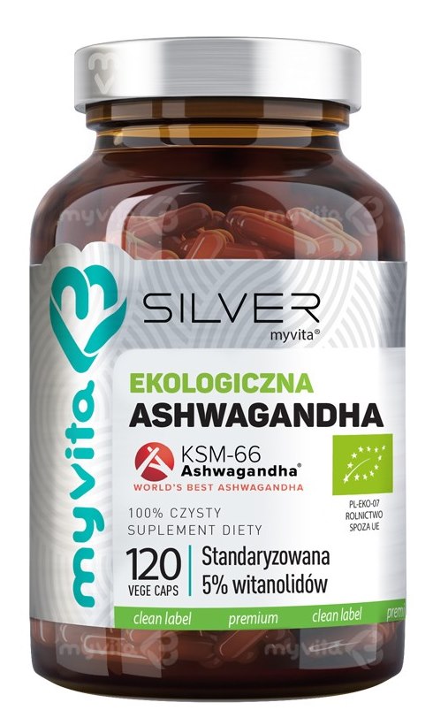 MyVita - Sølv - Økologisk Ashwagandha KSM-66 (Standardiseret 5% Witanolider)
