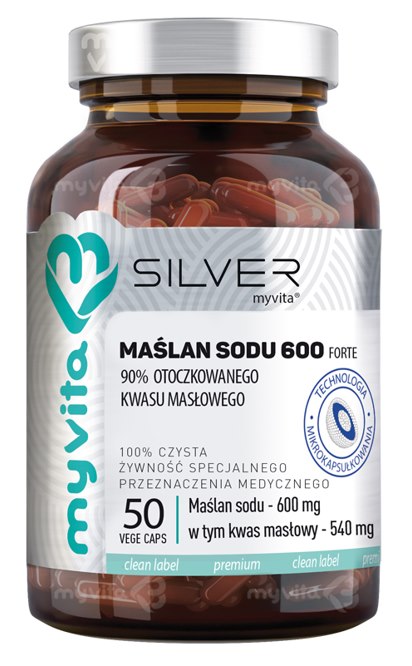 MyVita Sodium Butyrate Forte näringsfakta baksida