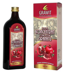 Grawit Pomegranate Concentrate baksida näringsfakta