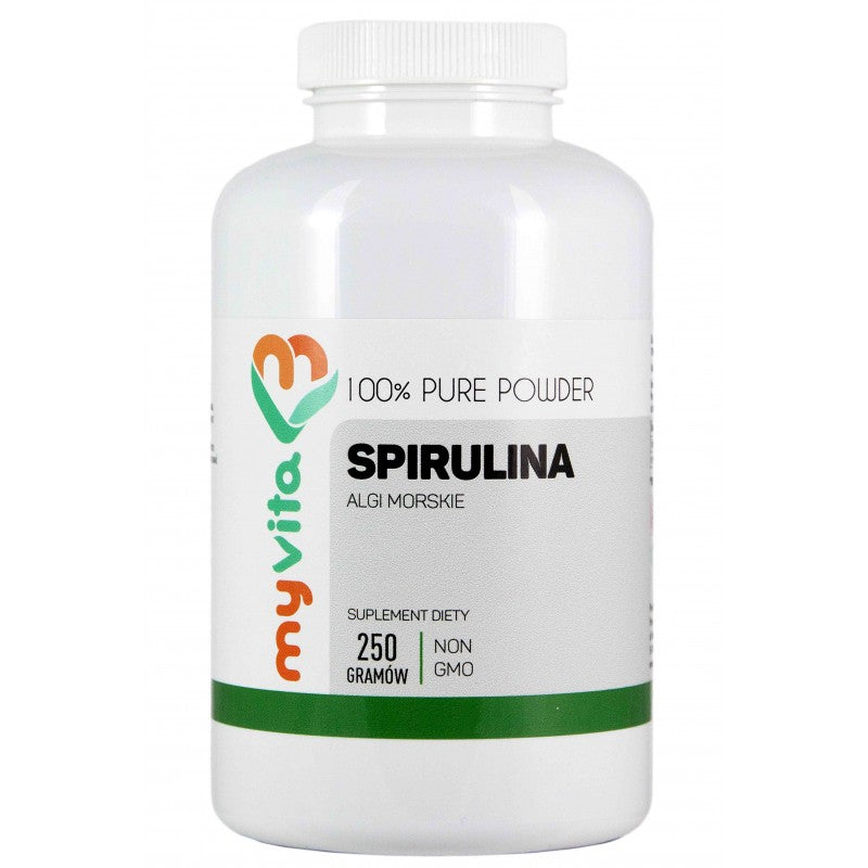 MyVita Spirulina baksida med näringsinformation