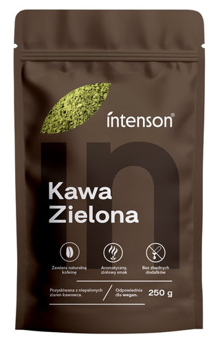 Intenson Green Coffee 250g baksida näringsinformation