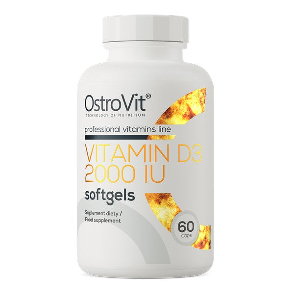 OstroVit - Vitamin D3 2000IE - 60 Kapsler/Sofagel