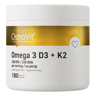 Omega 3 D3 + K2 – Fiskoljekombination framsida