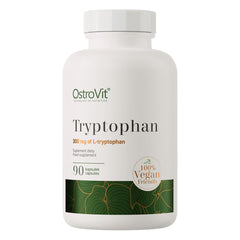 Tryptophan – 90 kapslar baksida näringsinformation