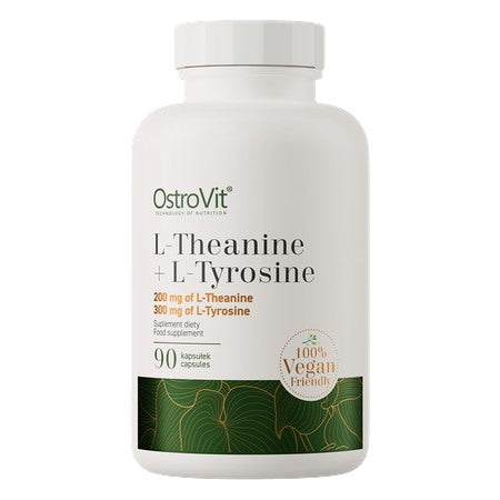 L-Theanine + L-Tyrosine 90 kapslar framsida