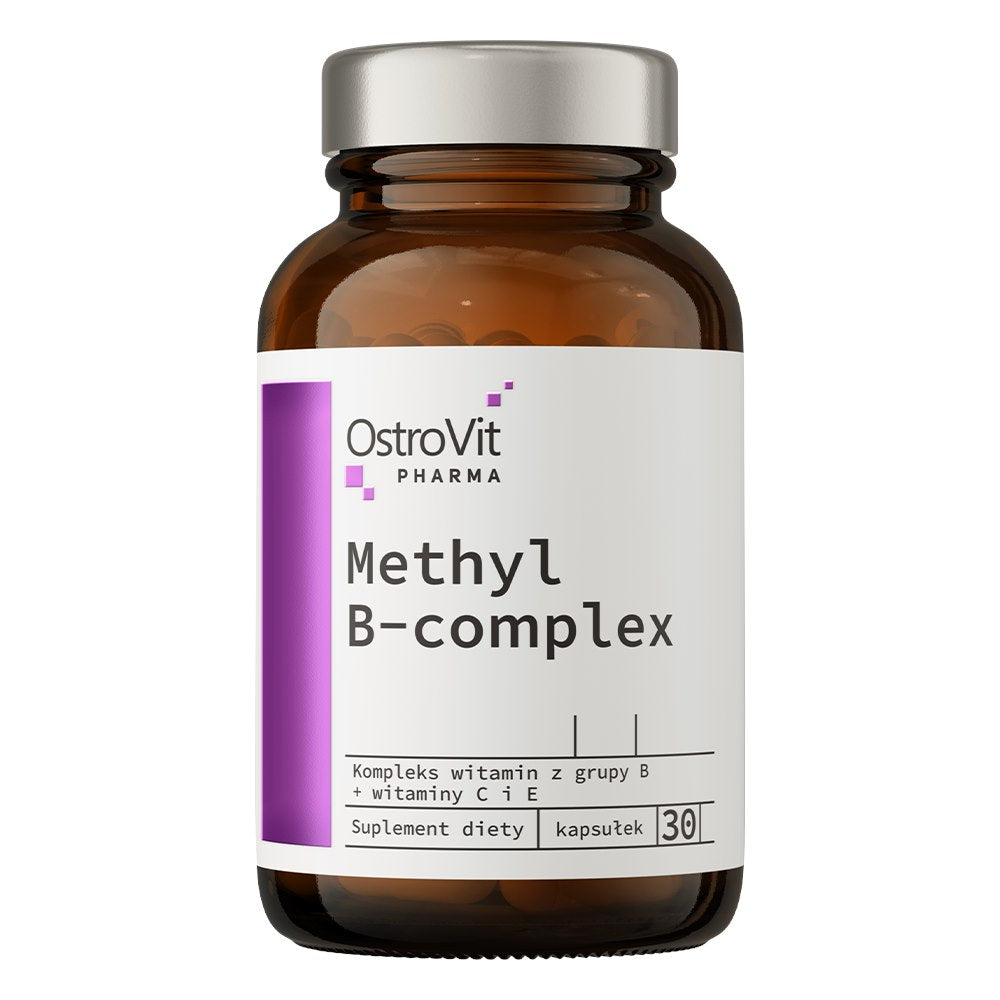 Methyl B-Complex – 30 kapslar baksida näringsfakta