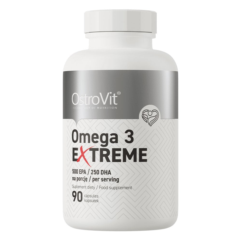 Omega 3 Extreme – Högkoncentrerad fiskolja baksida näringsfakta