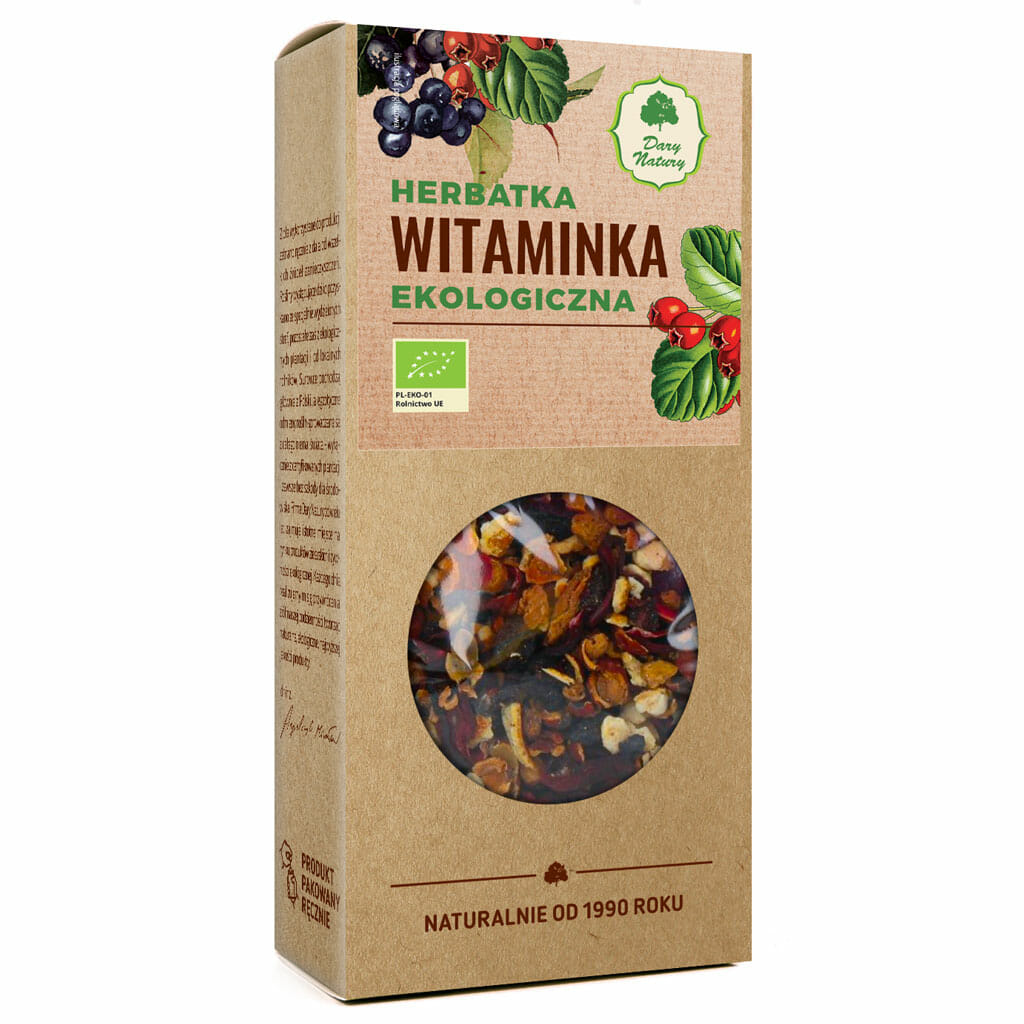 Dary Natury Organic Herbal Tea With Vitamins framsida