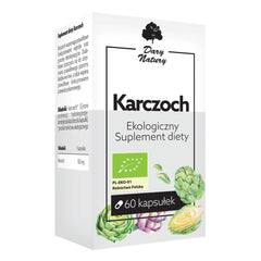 Dary Natury Organic Artichoke Caps 60 baksida