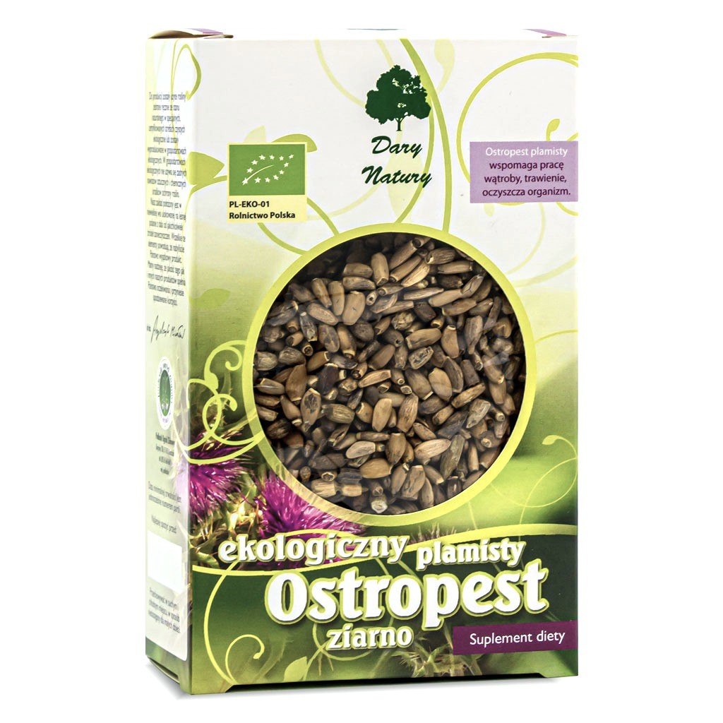 Dary Natury - Organic Ostropest Seeds (Ekologiczny Płamisty Ostropest Ziarno) - 100g