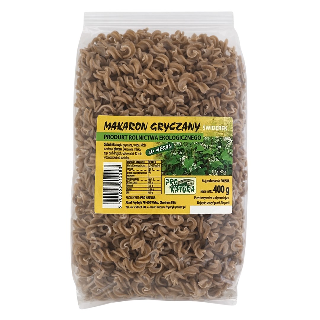 Pro Natura - Økologisk Boghvede Pasta Swidnik 400g