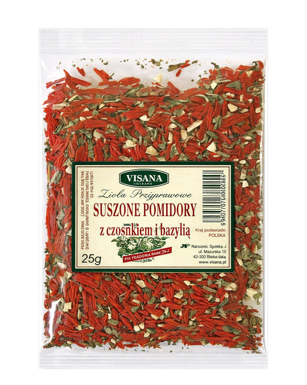Visana Dried Tomatoes With Garlic And Basil framsida