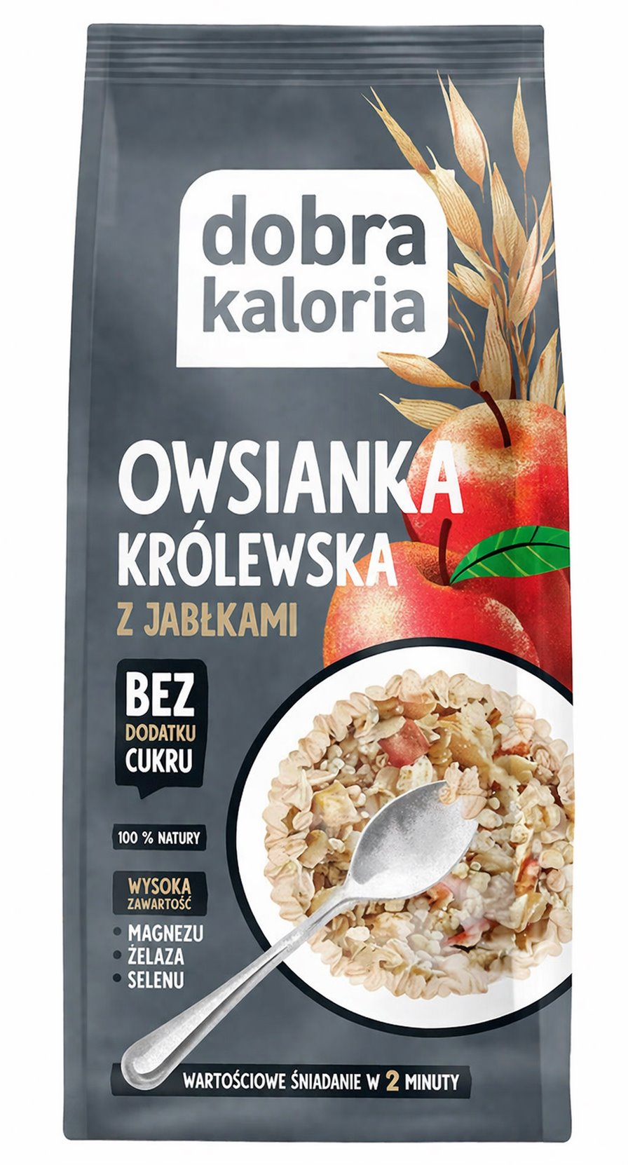 Dobra Kaloria Royal Oatmeal With Apples baksida näringsfakta