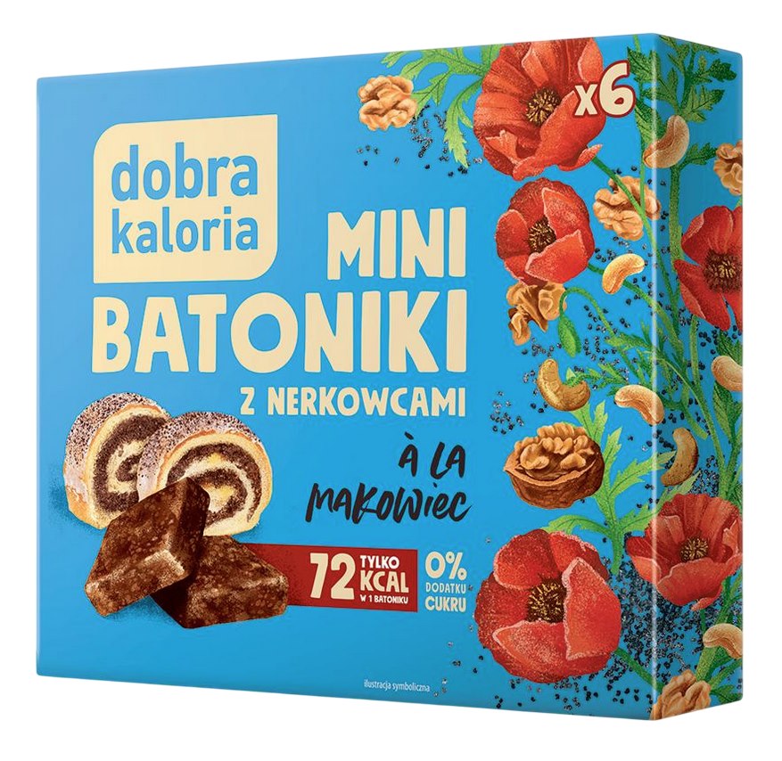 Kubara - Mini Bars Poppy Seed With Cashews 108g