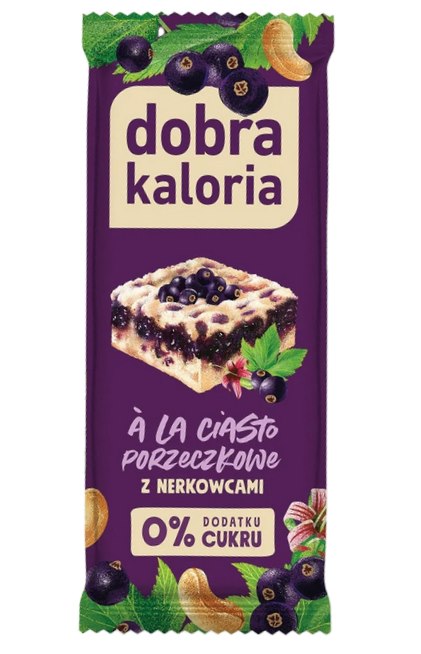 Dobra Kaloria - Kubara - Cashew Bar With Black Currant Cake Flavor 35g