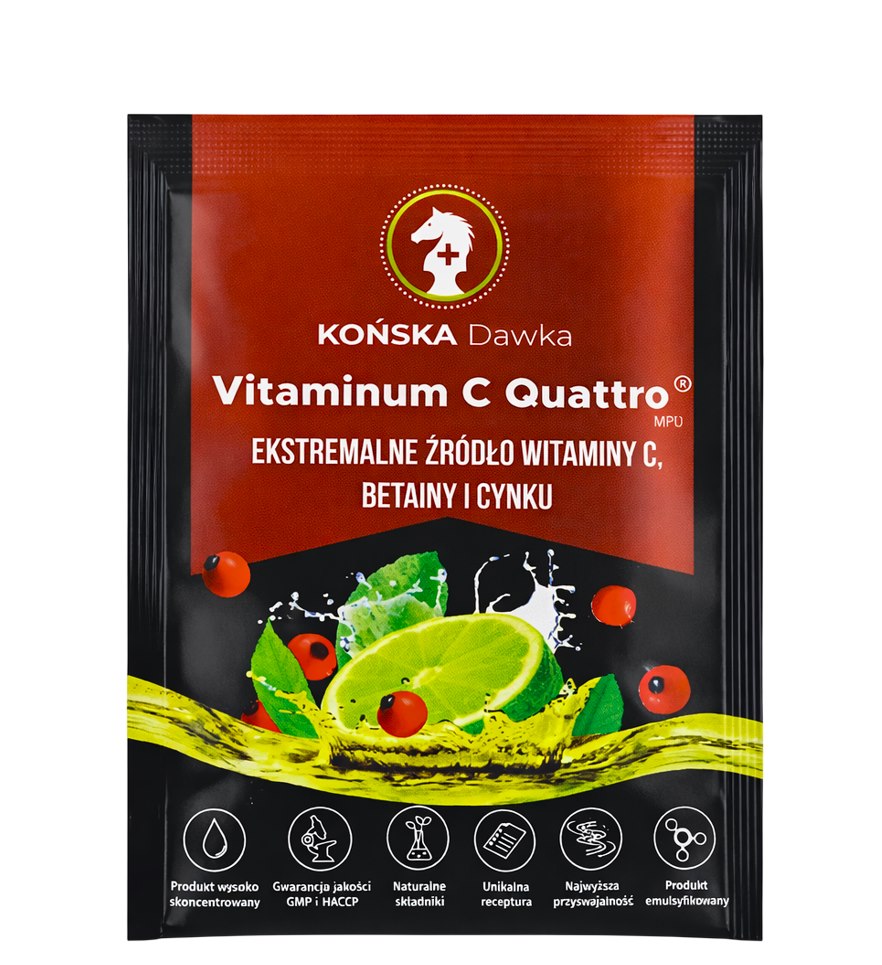 Końska Dawka - Vitamin C Quattro baksida näringsfakta