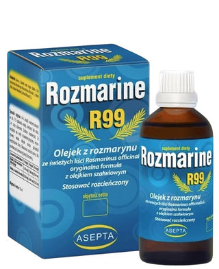 Asepta - Rozmarine R99 - Rosmariini- ja Salviaöljyvalmiste - 30ml