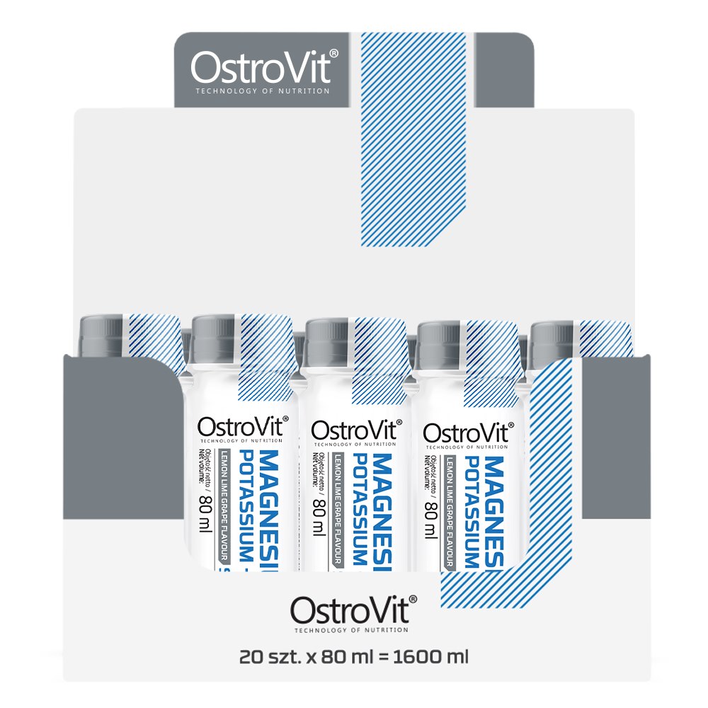 OstroVit Magnesium Potassium + B6 Shot framsida