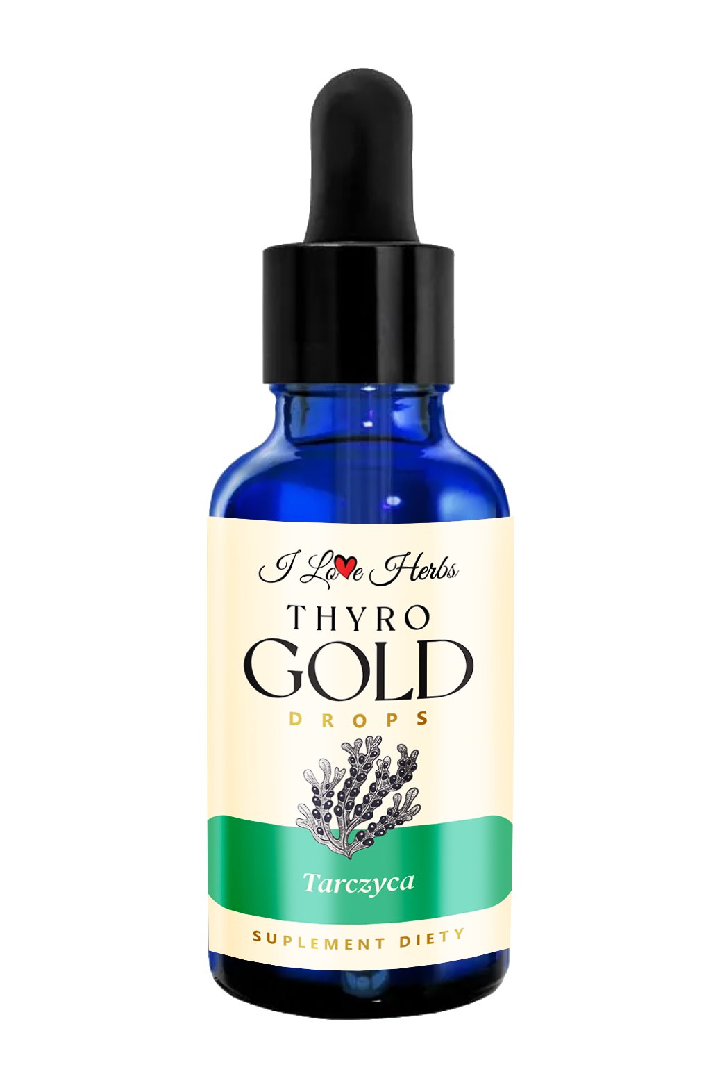 Thyro Gold Drops baksida med ingredienser