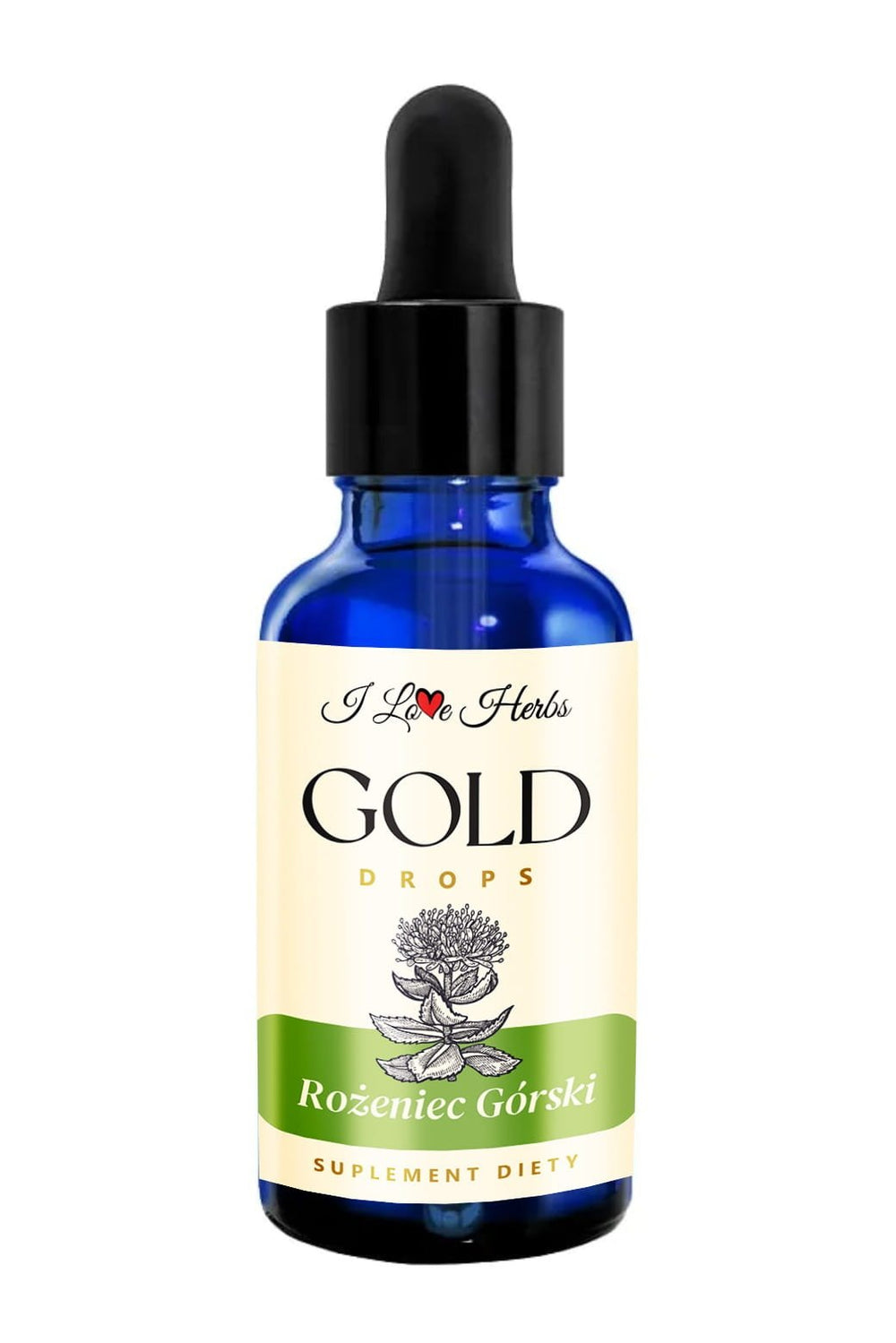 I Love Herbs Gold Drops baksida näringsfakta