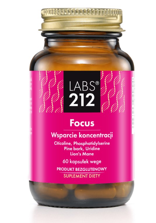 Labs 212 Focus – 60 kapslar baksida näringsfakta