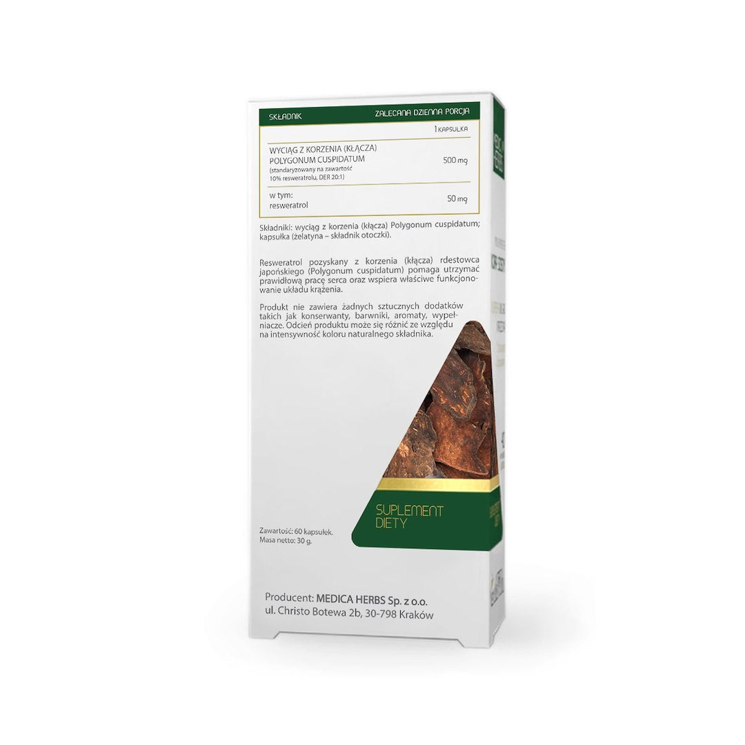 Medica Herbs - Resveratrol (Japanese Knotweed) 500mg, 60 Caps