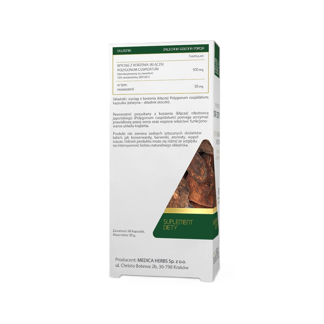 Medica Herbs - Resveratrol (Japanese Knotweed) 500mg, 60 Caps