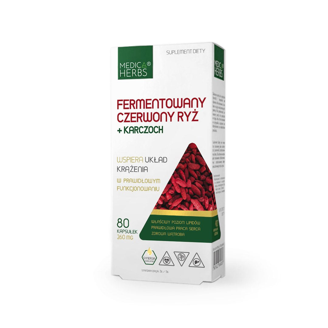 Medica Herbs Fermented Red Rice + Artichoke flaska framsida