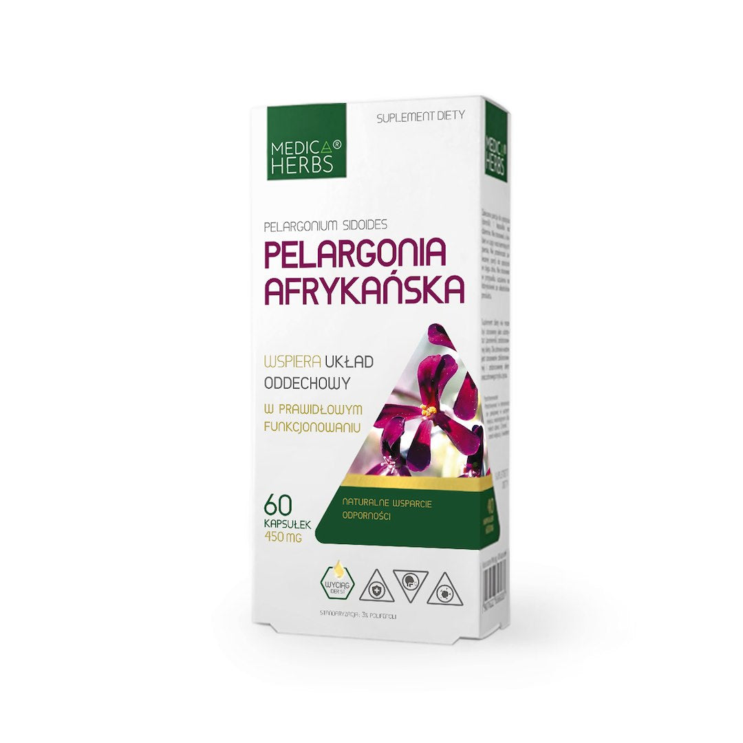 Medica Herbs - Afrikansk Pelargonium - 60 Kapsler