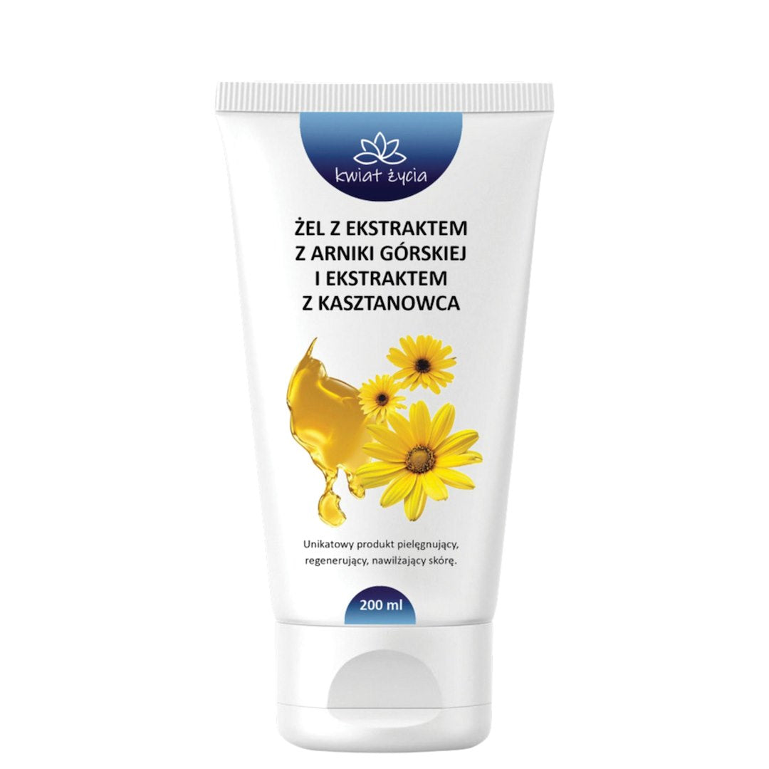 KWIAT ŻYCIA - Żel z ekstraktem z arniki górskiej i kasztanowca 200ml