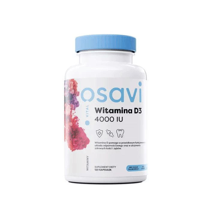 Osavi Vitamin D3 4000IU baksida näringsfakta