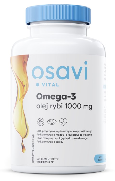 Osavi Omega-3 Fish Oil 1000mg baksida näringsfakta