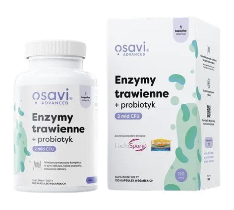 Osavi - Ruokasulatusentsyymit + Probiootti - 120 Kapselia