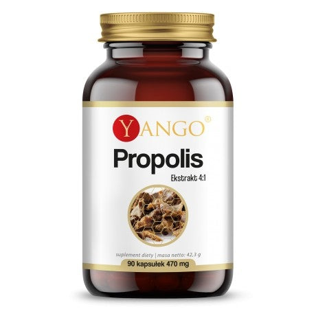 Propolis Extract 4:1 – 90 kapslar baksida näringsfakta