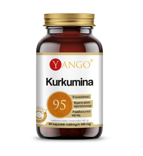 Yango Curcumin baksida med näringsinformation