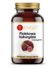 Yango - Purple Corn - 90 Caps baksida med näringsinformation