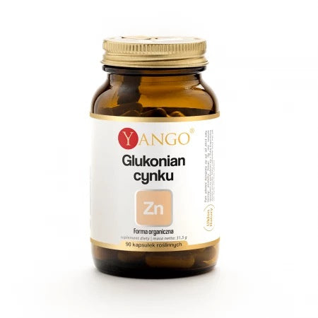 Zinc Gluconate baksida med näringsfakta