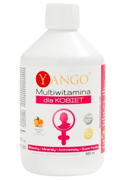 Yango Multivitamin For Women baksida näringsfakta