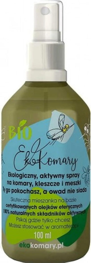 Ekokomary Lov Organic myggnät baksida etikett