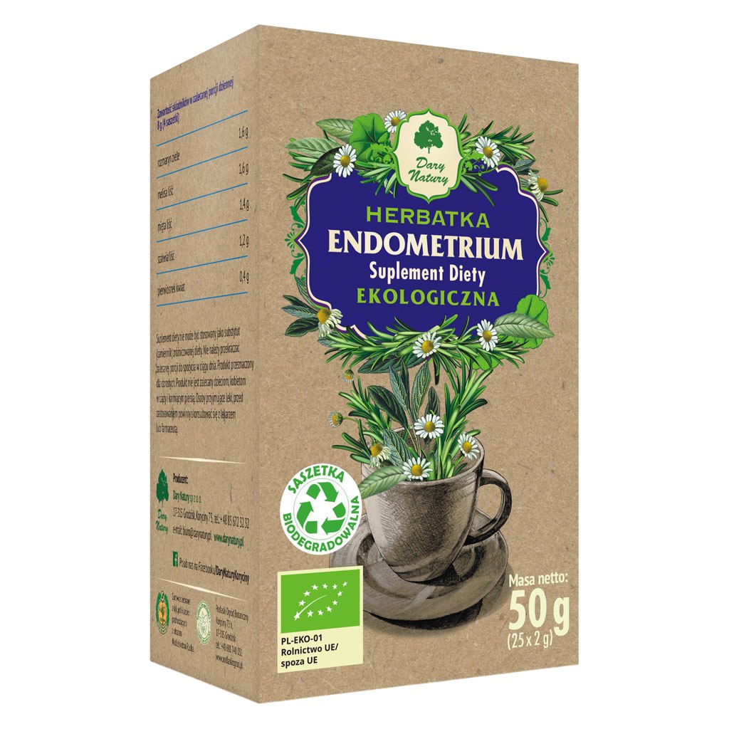 Dary Natury Endometrium Herbal Tea 50g framsida