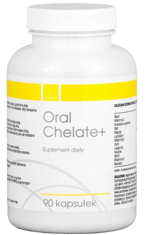 Oral Chelate+ – 90 kapslar baksida näringsfakta