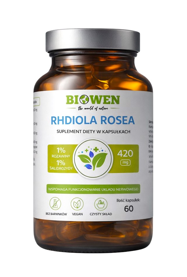Biowen Rhodiola Rosea baksida näringsfakta