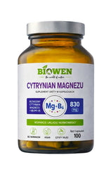 Biowen Cytrynian Magnezu baksida näringsfakta